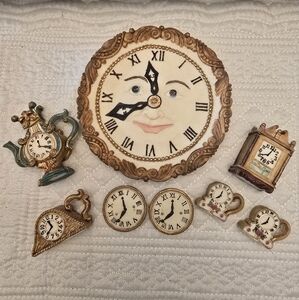 1997 Popular Imports Collectible Minature Tea Time Set Decorative Resin (10 Pc)